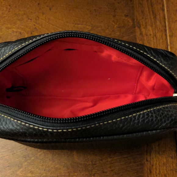 Dooney & Bourke Bags Dooney And Bourke Black Leather Cosmetic Bag